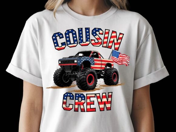 4th of July Cousin Crew Monster Truck Graphics