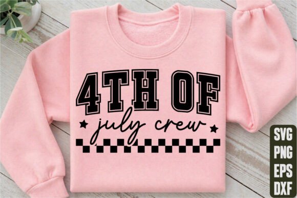 4th of July Crew: Graphics for T-Shirt Designs