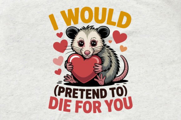 Funny Possum Valentine's Day Graphics