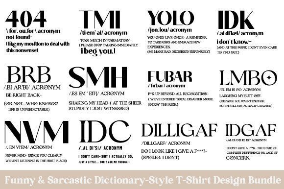 Funny Sarcastic T-Shirt Graphics