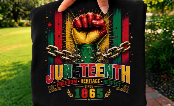 Juneteenth 1865 Black History Day Png: Graphics for T-Shirt Designs