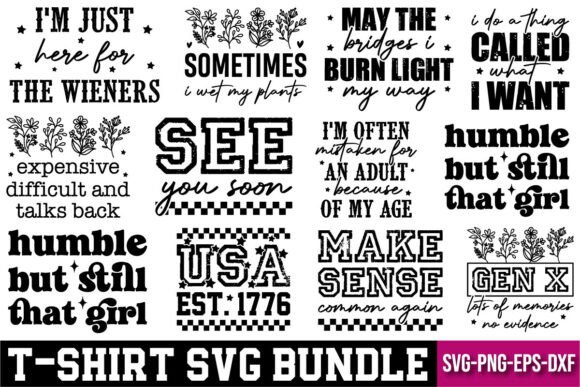 T-Shirt SVG Design Bundle Collection