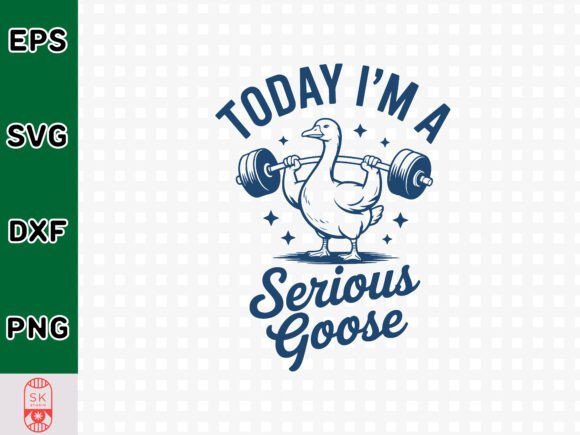 Today I'm a Serious Goose T-shirt Design Graphics